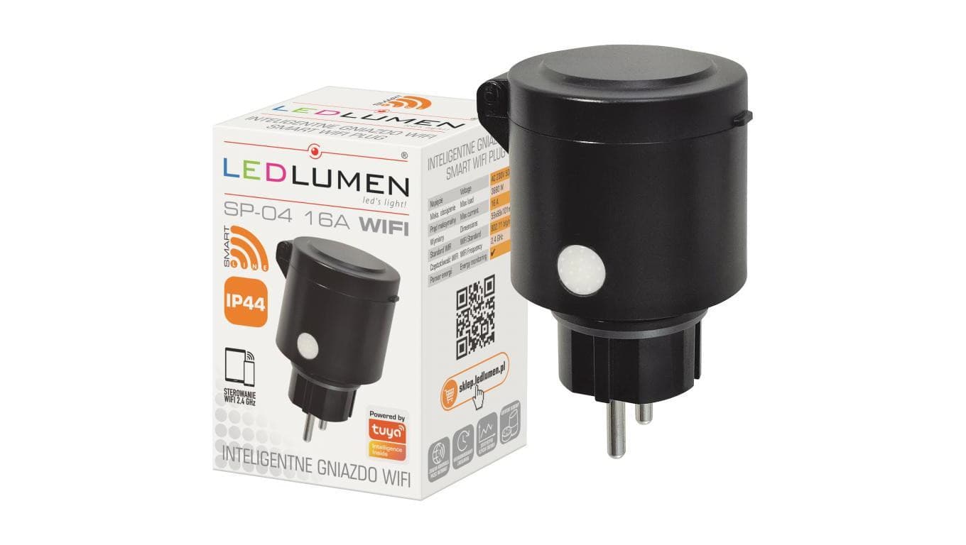 SP-04 16A gniazdo zewnętrzne WiFi TUYA SMART Plug IP44