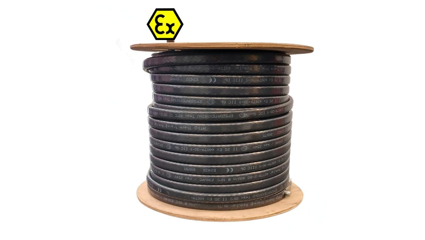 Samoregulujący kabel przewód grzejny ATEX ThermTrace Regular 33 W/m 33 TTR-2-BO