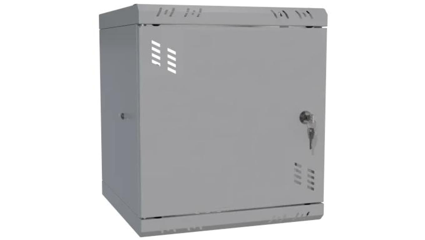 Szafa wisząca RACK 10 6U 300mm drzwi metalowe szara