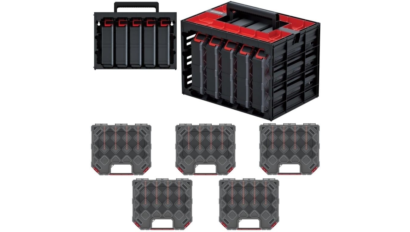 Szafka z 5x organizer z przegrodami na narzędzia i akcesoria 390x284x60mm Kistenberg TAGERCASE 30