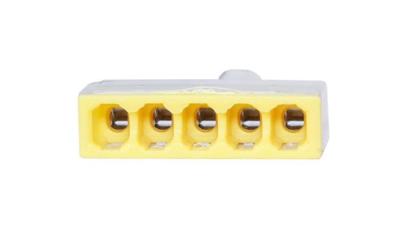 Szybkozłączka instalacyjna 2,5 mm2 - 5 styków - opakowanie 10 szt.