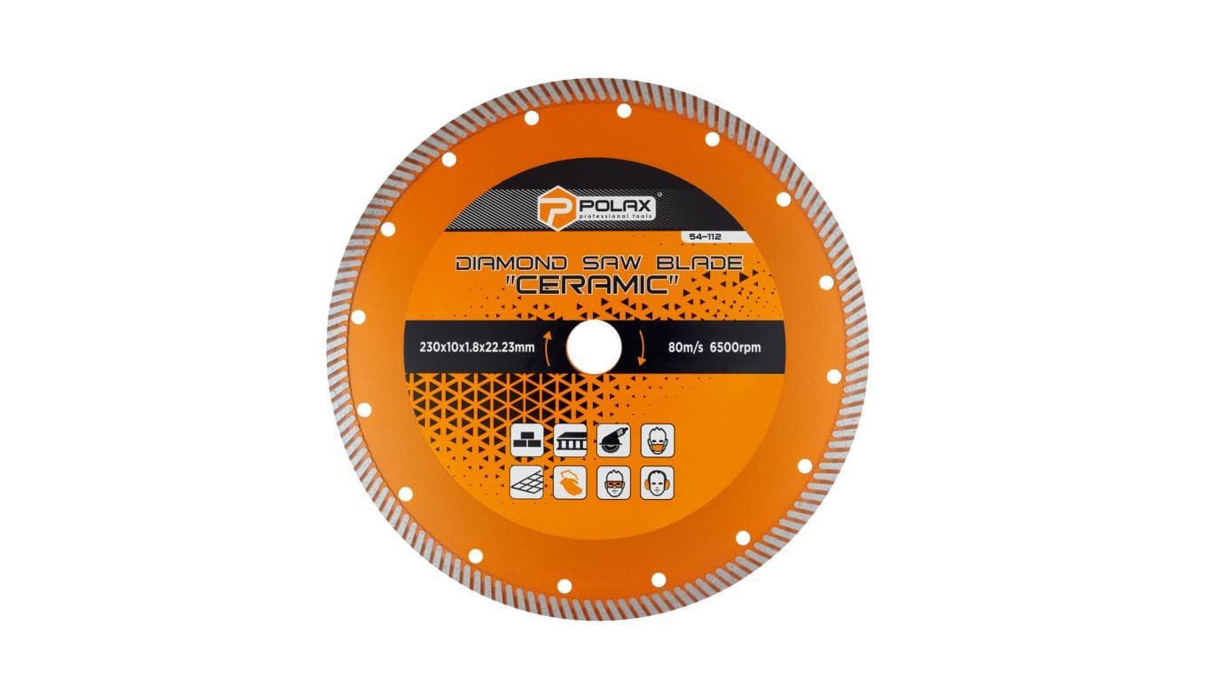 Tarcza diamentowa do cięcia Ceramic Polax 230x1,8x22,23 mm (54-112)