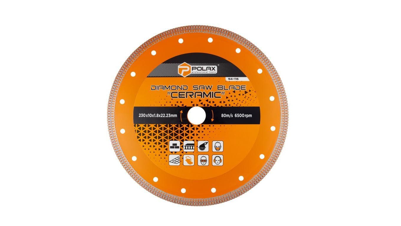 Tarcza diamentowa do cięcia Ceramic Polax 230x1,8x22,23 mm (54-116)