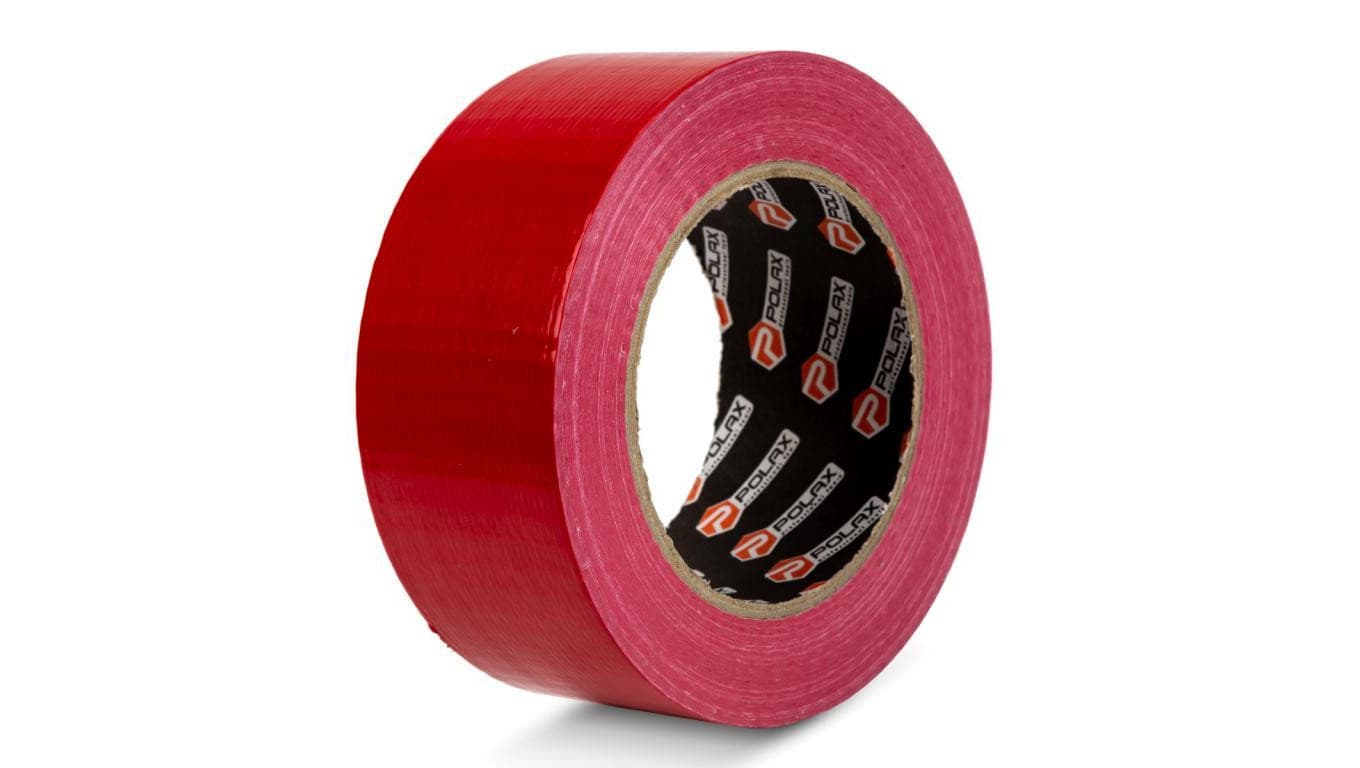 Taśma klejąca wzmocniona Polax taśma klejąca czerwona 50 mm x 50 m (101-173)