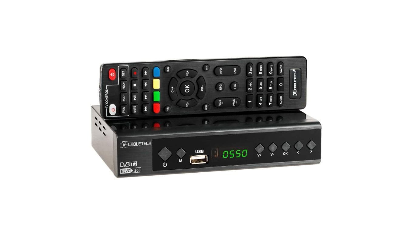 Tuner cyfrowy DVB-T2 HEVC H.265 dekoder telewizji naziemnej Cabletech URZ0336C