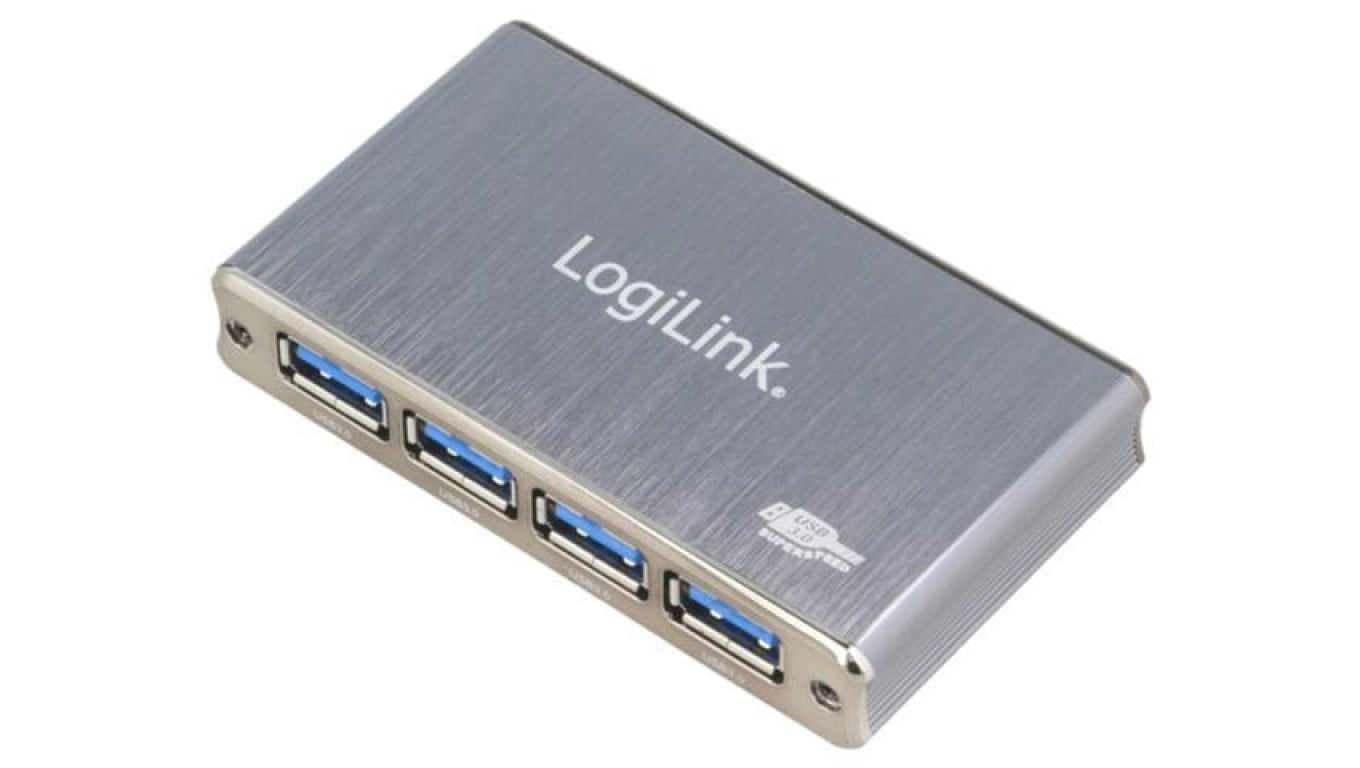 UA0282 Hub USB, DC, USB A gniazdo x4, USB B micro gniazdo, USB 3.0, PnP
