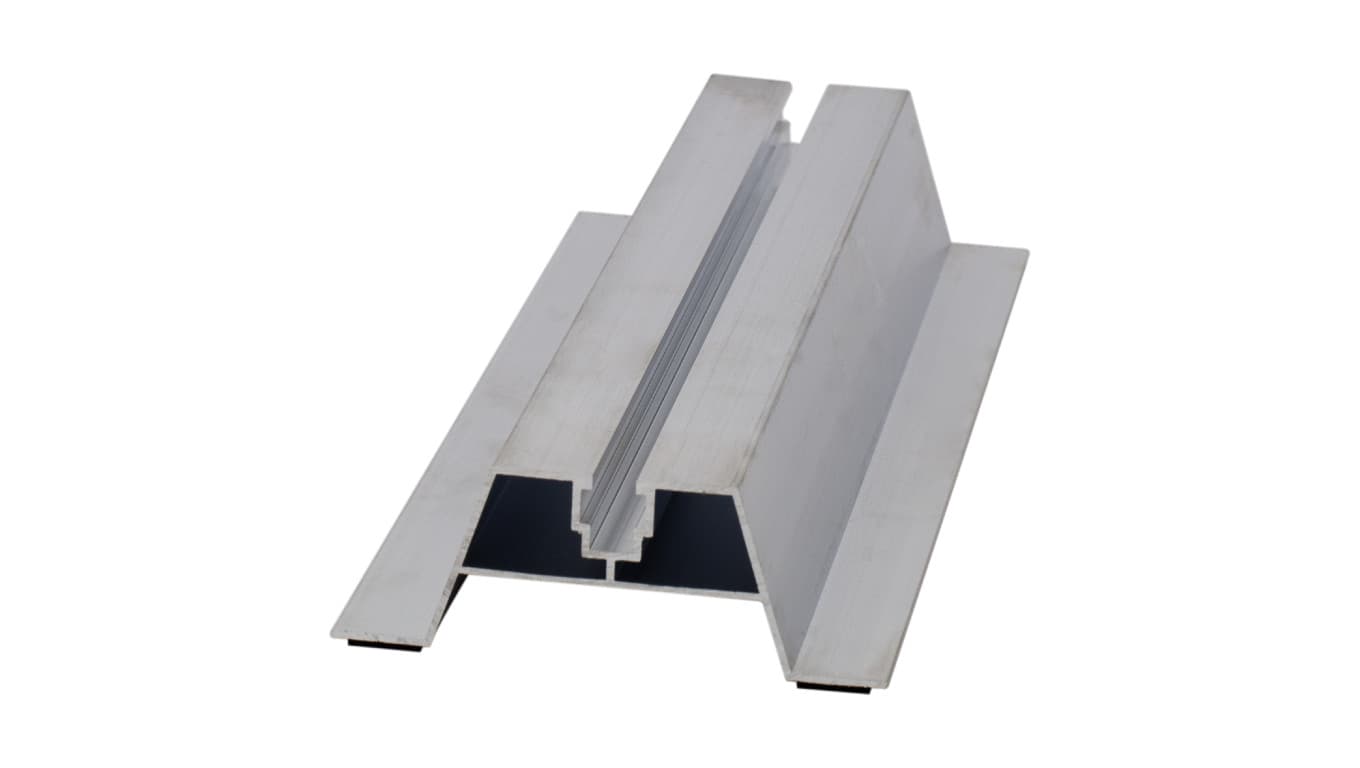 Uchwyt mostek trapezowy aluminiowy szyna montażowa 300x115x40mm do paneli PV