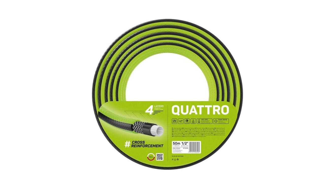 WĄŻ OGRODOWY QUATTRO 1/2 50M