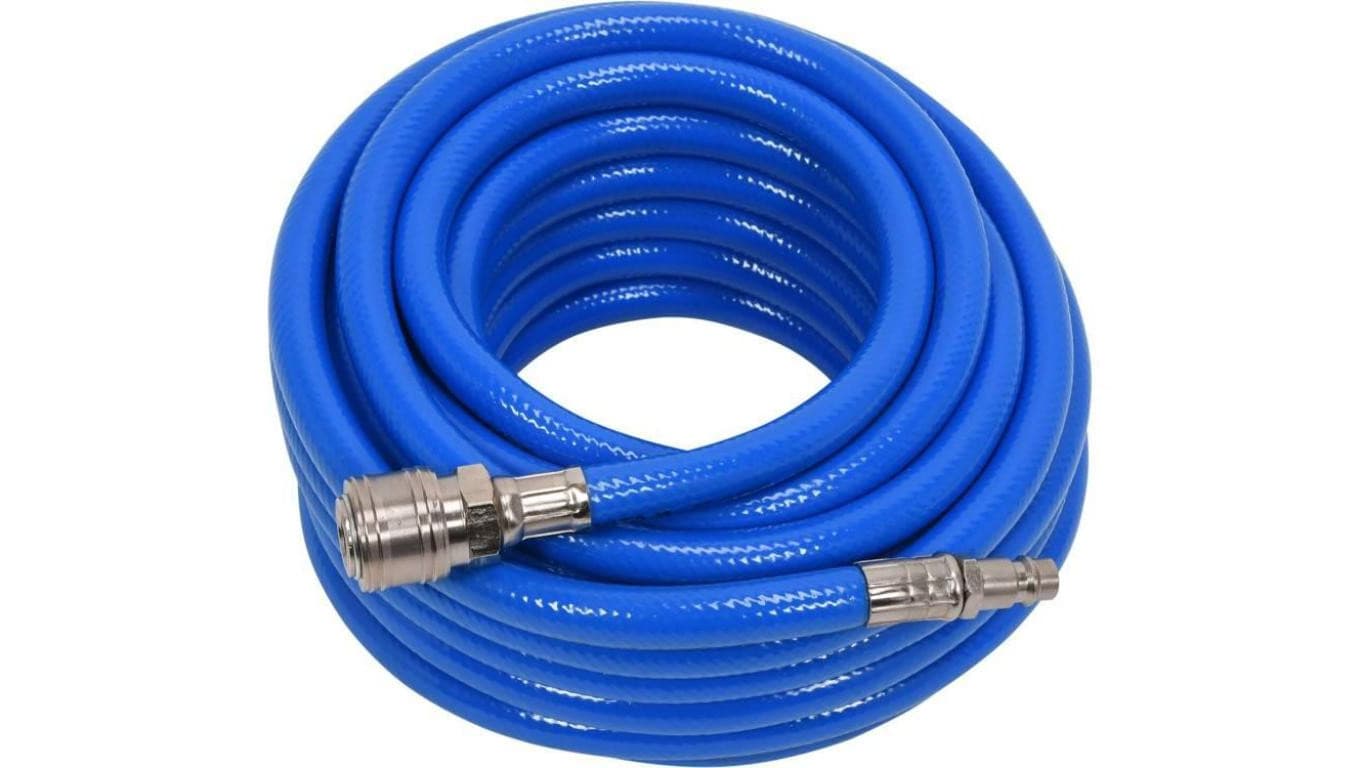 WĄŻ PNEUMATYCZNY PVC Z SZYBKOZŁĄCZAMI 8MM*10M