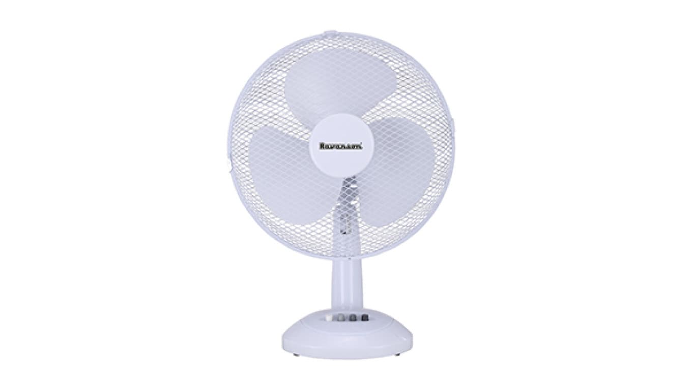 WENTYLATOR RAVANSON WT-1030 BIAŁY, SZARY 3 ustawienia prędkości, Szeroki kąt oscylacji,