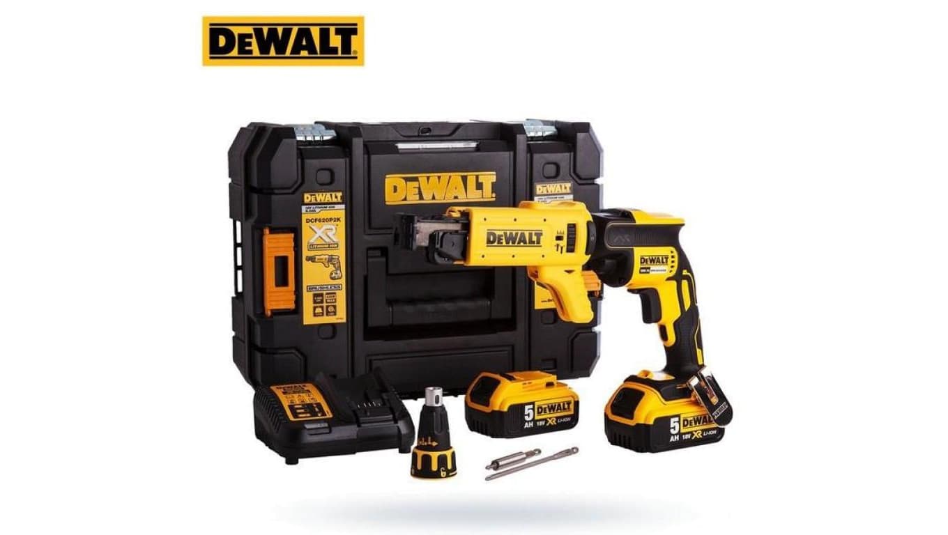 WKRĘTARKA AKUMULATOROWA DO G-K XR 18V 2*5,0AH LI-LON+DCF6201