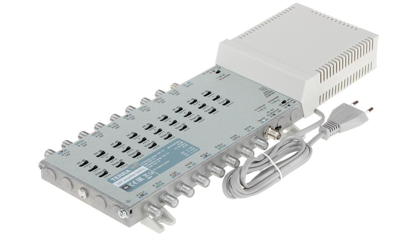 WZMACNIACZ DO MULTISWITCHY SA-91L 9 WEJŚĆ / 9 WYJŚĆ TERRA