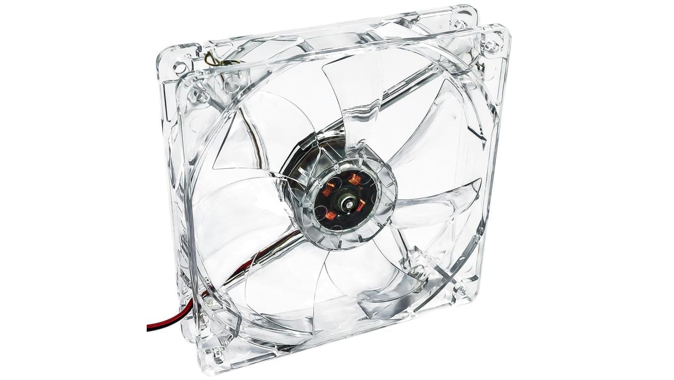 Wentylator systemowy Akyga AW-12A-BR 120mm 4 LED czerwony Molex