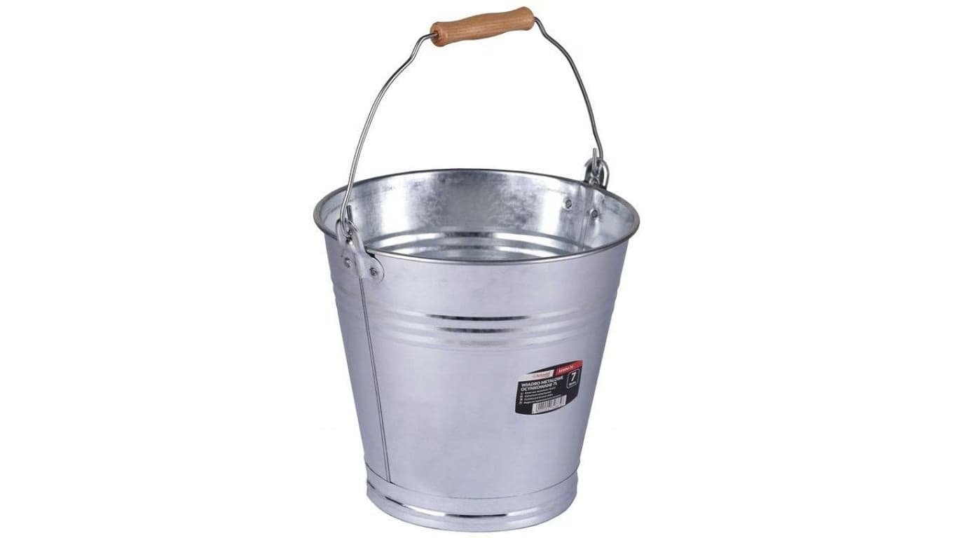 Wiadro metalowe budowlane ocynkowane 7L Schmith
