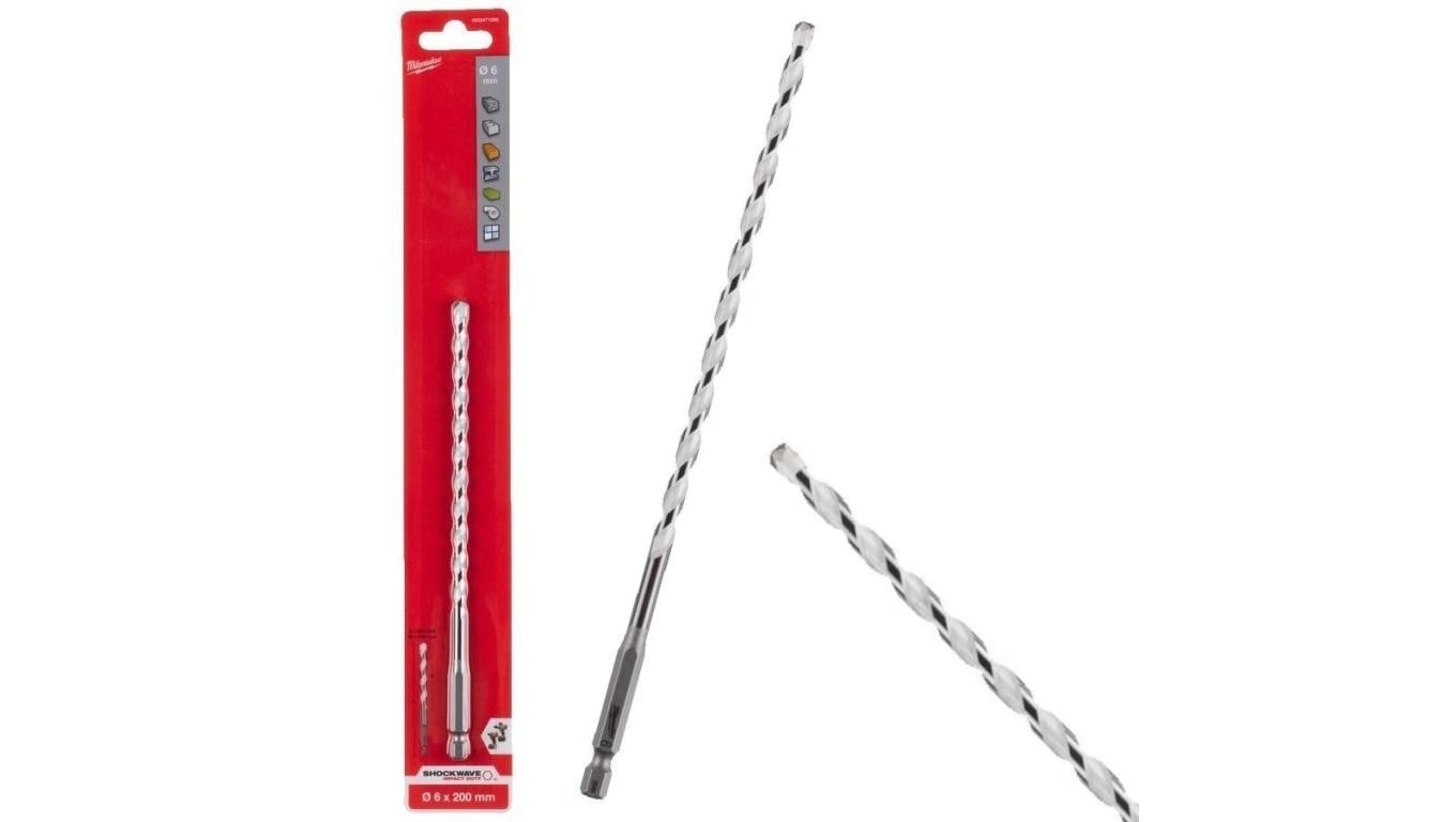 Wiertło uniwersalne 6x140/200mm 1/4 HEX MILWAUKEE
