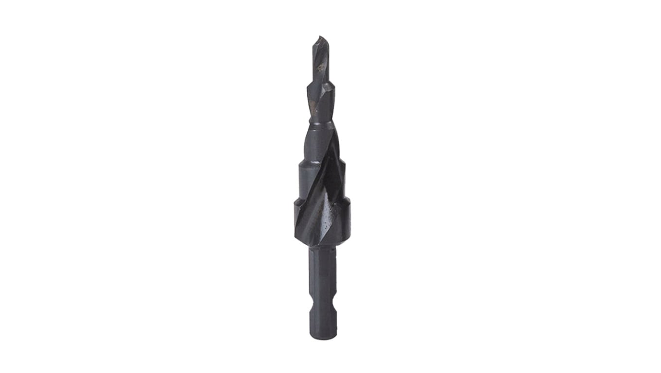 Wiertło wielostopniowe spiralne HSS M2 HEX 1/4 4-12mm (N-WWS0412)