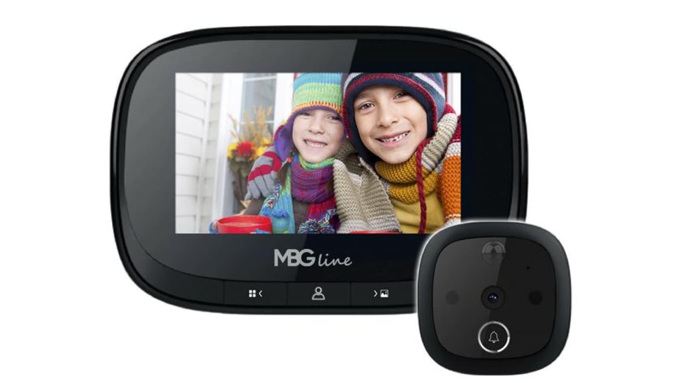 Wizjer do drzwi kamera MBG Line SF55 Black Edition