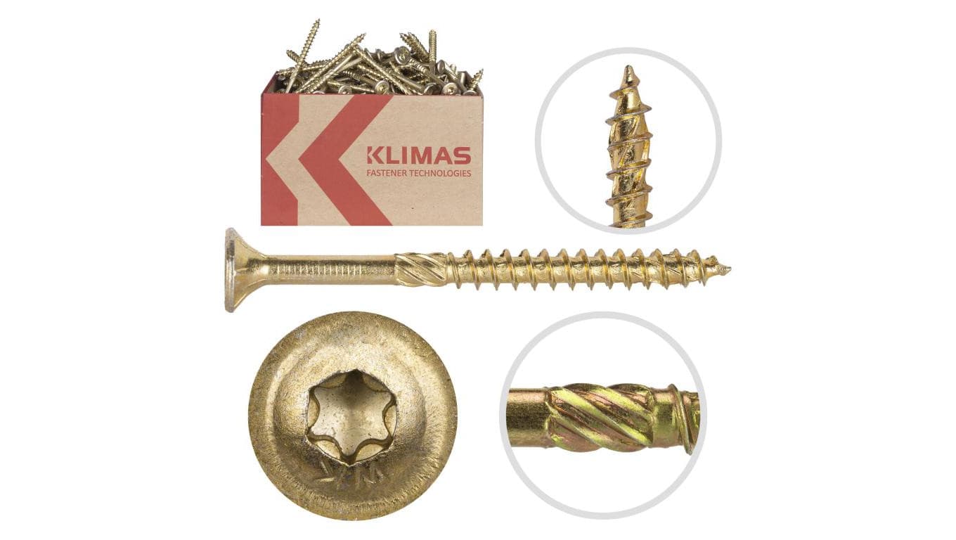 Wkręt z łbem walcowym do łączników ciesielskich TORX 5x50 MASTER Wkręt-met /250szt./