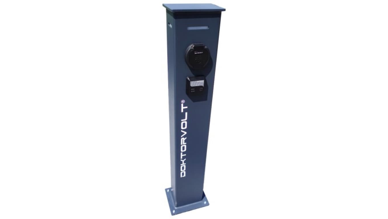 Wolnostojąca stacja ładowania EVSE 22 kW typ 2 RFID DOKTORVOLT 8737