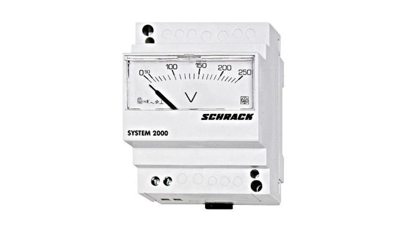Woltomierz analogowy serii D4E AC/250V 45mm