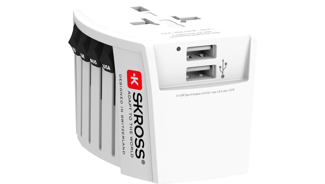 World Adapter MUV USB 2xA