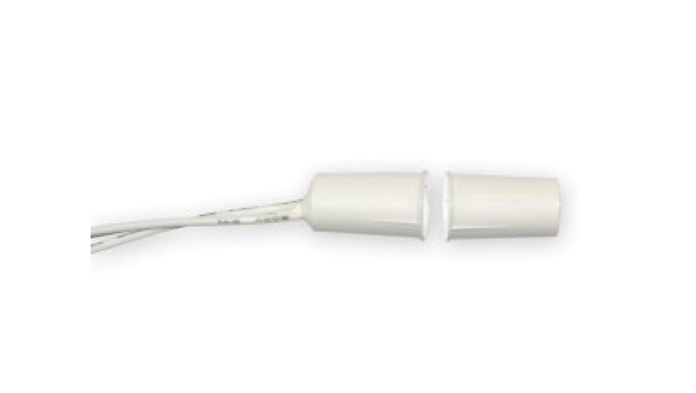 Wpuszczany, 20mm, nc, białyW, brązowyB, plastikowy MV-P03 W biały
