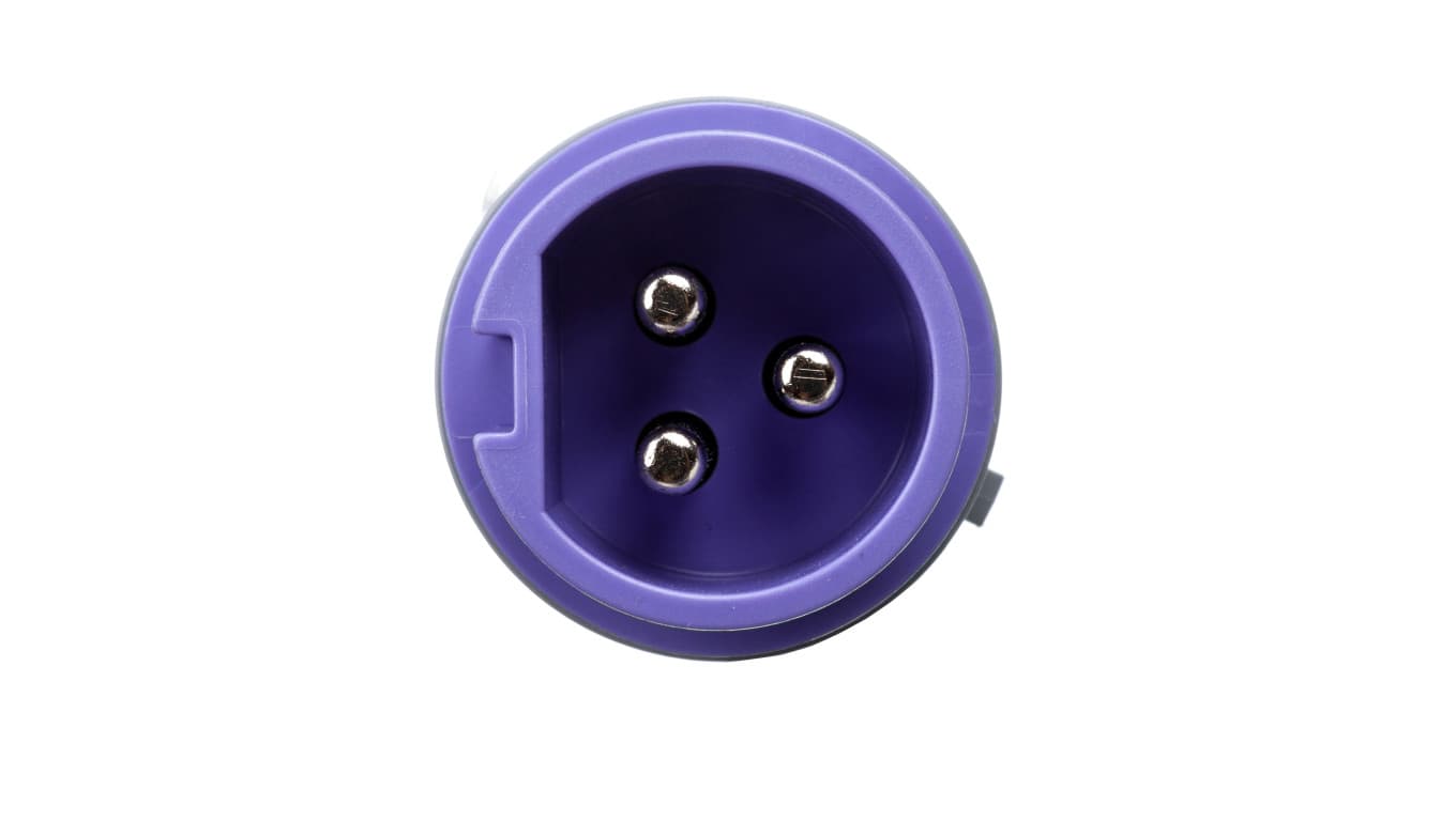 Wtyczka przenośna 16A 3P 24V fioletowa IP44 TWIST 063v