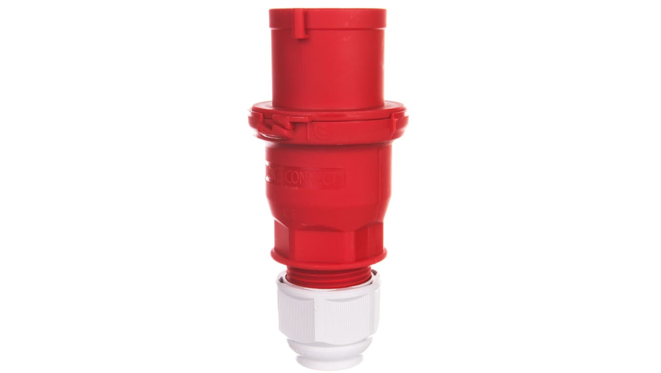 Wtyczka przenośna 32A 4P 400V 6h IP44 MULTI-GRIP Quick-Connect 2142