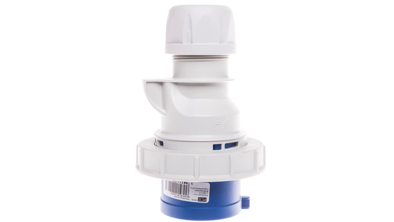 Wtyczka przenośna 32A 5P 230V niebieska IP67 SHARK 0252-9v