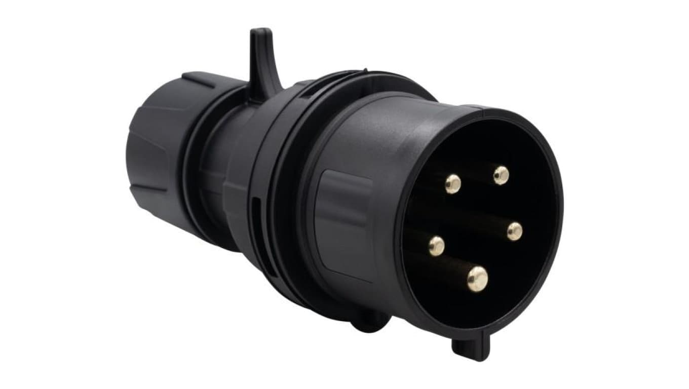 Wtyczka siłowa 32A 5p 380V-415V /FE/ IP44 czarna