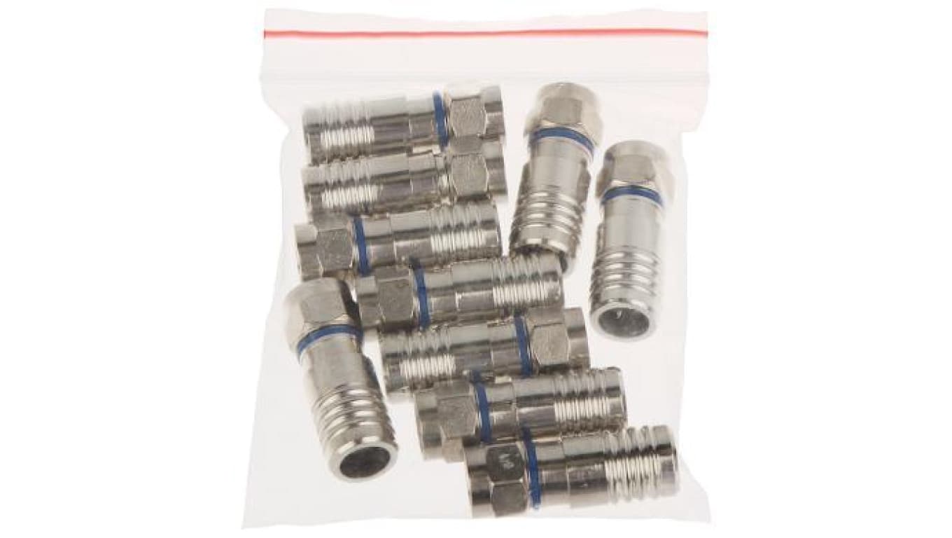 Wtyk F kompresyjny złącze MTC seria 6 BlueSteel na kabel RG6 Triset113 / Trishield113 /opakowanie 10szt/