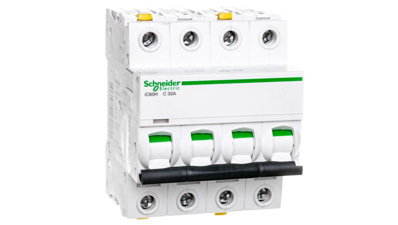 Wyłącznik nadprądowy 4P C 32A 10kA AC iC60H-C32-4 A9F07432