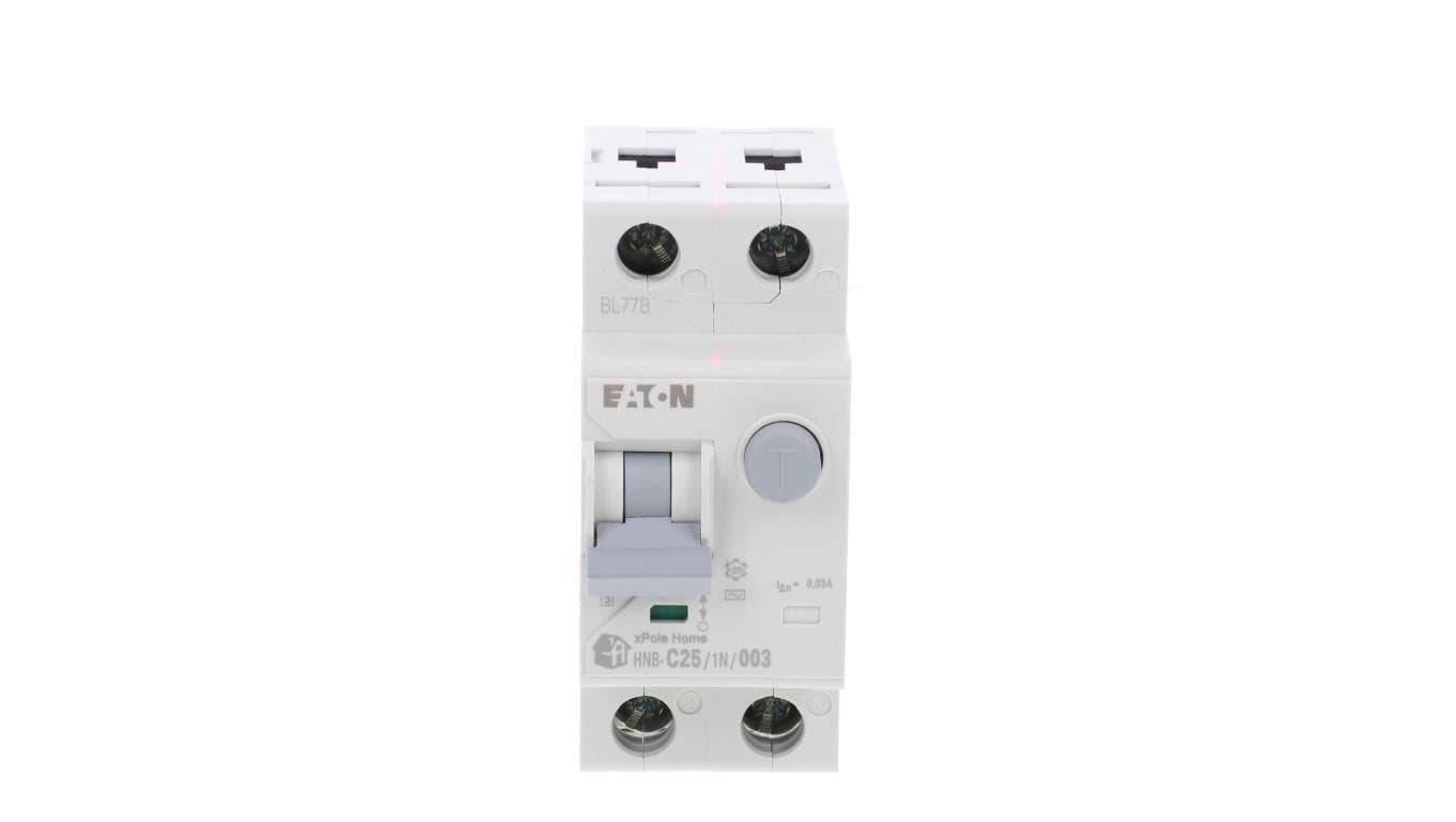Wyłącznik różnicowo-nadprądowy 2P 25A 0,03A typ AC char. C xPole Home HNB-C25/1N/003 195129