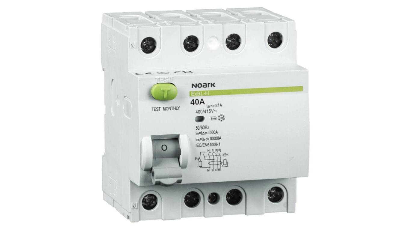 Wyłącznik różnicowoprądowy 4P 40A 0,1A typ A Ex9L-H 108366