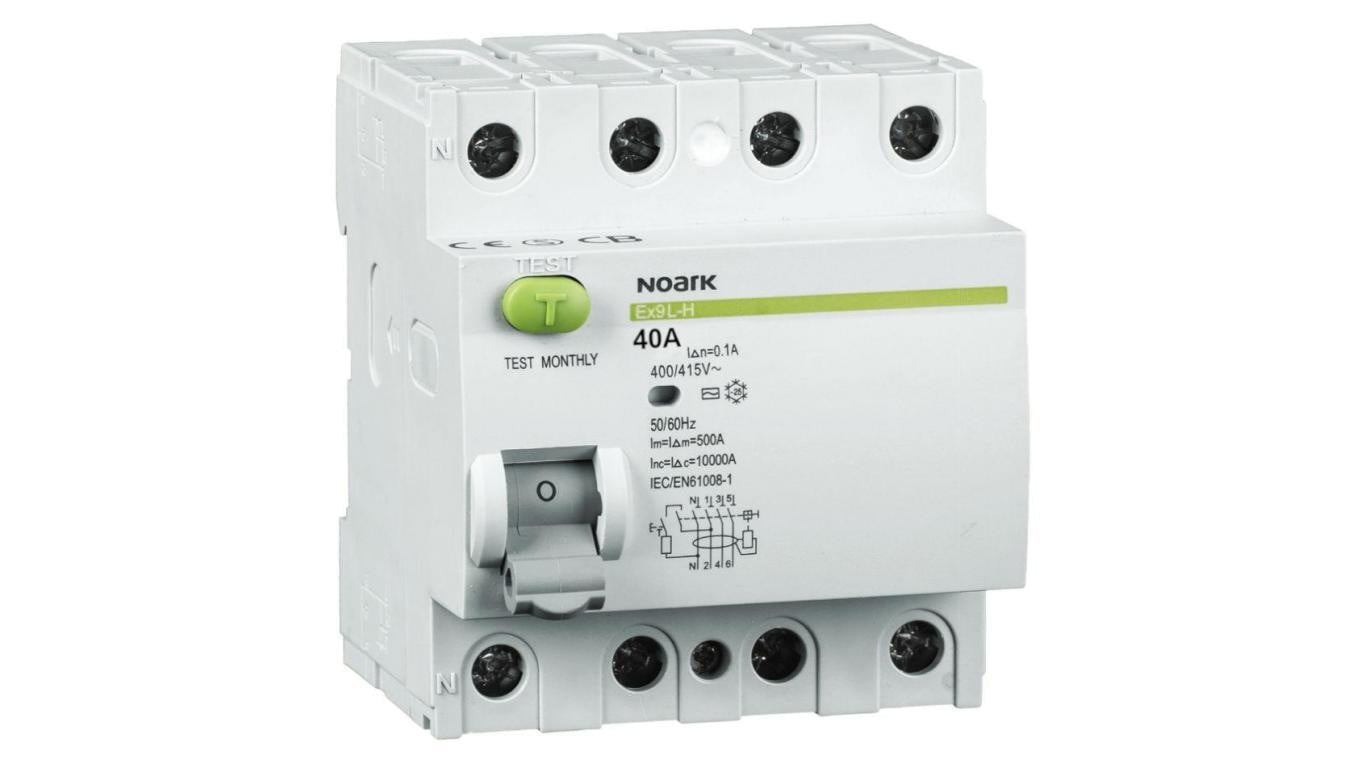 Wyłącznik różnicowoprądowy 4P 40A 0,1A typ A Ex9L-H 108366