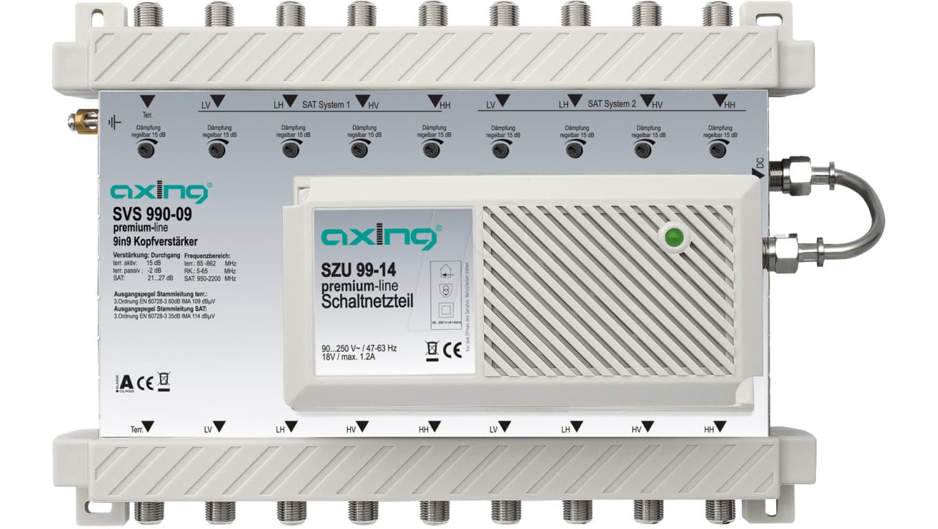 Wzmacniacz SVS 990-09 do multiswitchy SPU 9xx 9-torowy SVS 990-09