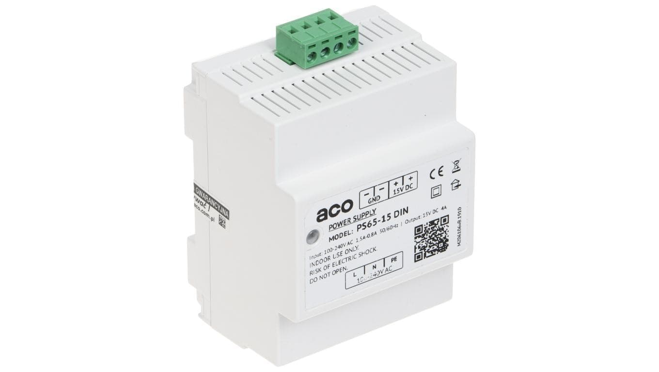 ZASILACZ IMPULSOWY PS65-15-DIN ACO