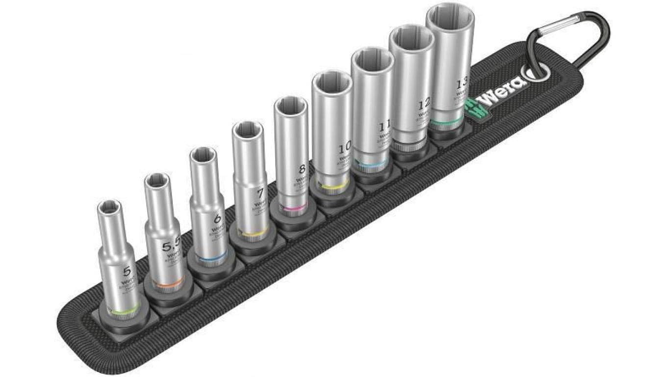 ZESTAW NASADEK UDAROWYCH DŁUGICH 1/4 5-13MM, 9CZ.