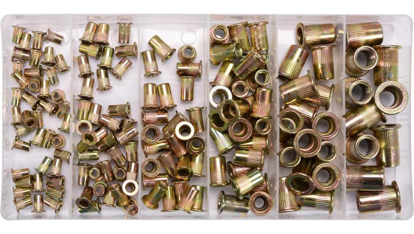 ZESTAW NITONAKRĘTEK STALOWYCH M3- M10, 150SZT