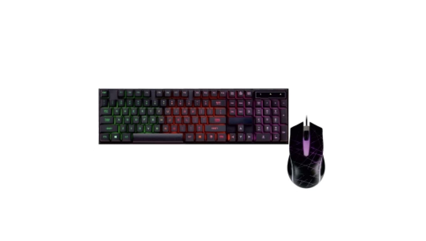 ZESTAW USB: KLAWIATURA PODŚWIETLANA + MYSZ PODŚWIETLANA AK-50 KLART AK-50