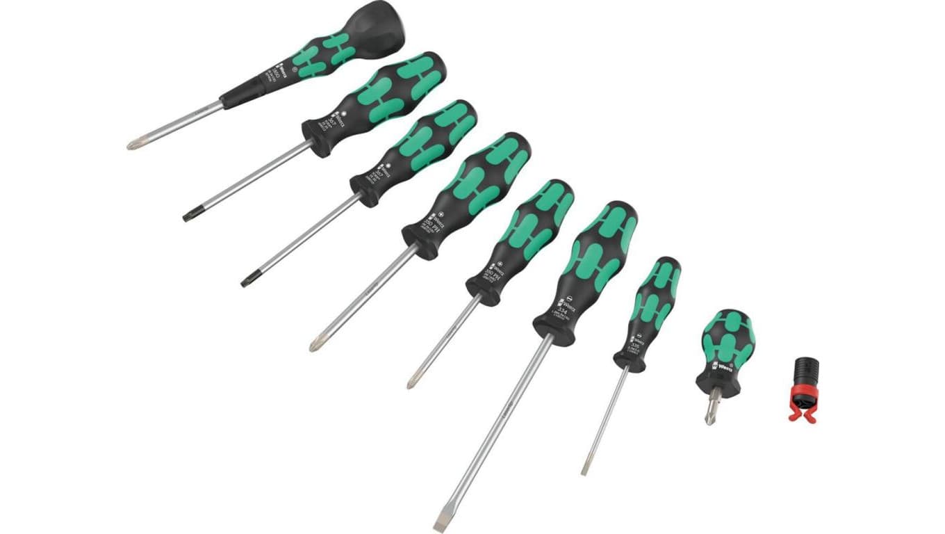 ZESTAW WKRĘTAKÓW Z RĘKOJEŚCIĄ KULISTĄ BALL-GRIP SET 1, 9CZ.