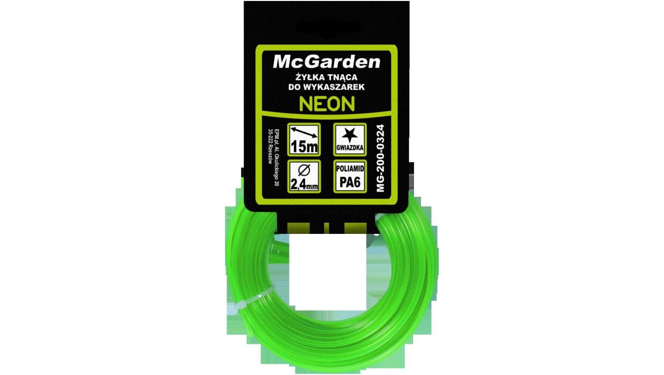 ŻYŁKA DO WYKASZARKI GWIAZDKA NEON 3,0MM 15M
