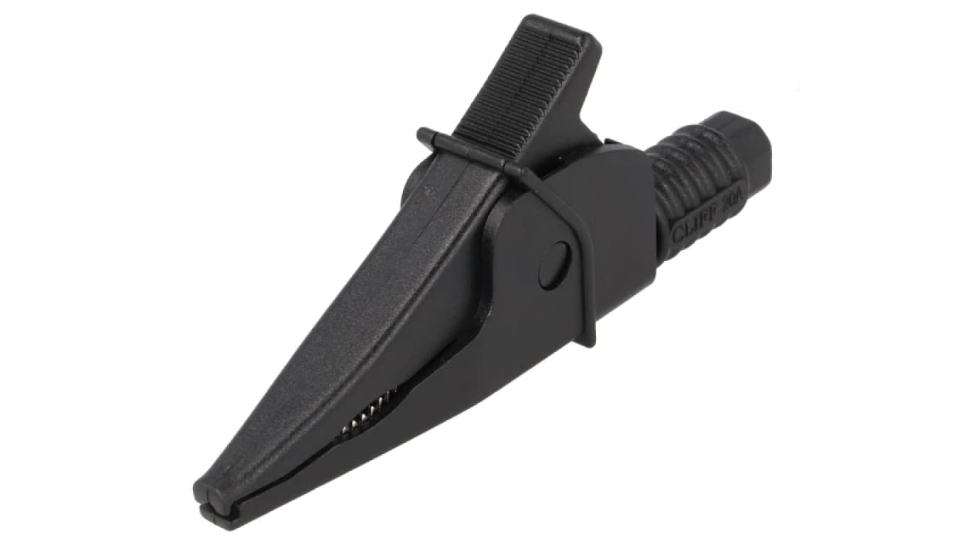 Zacisk krokodylkowy 20A czarny 1kV FCR79900B