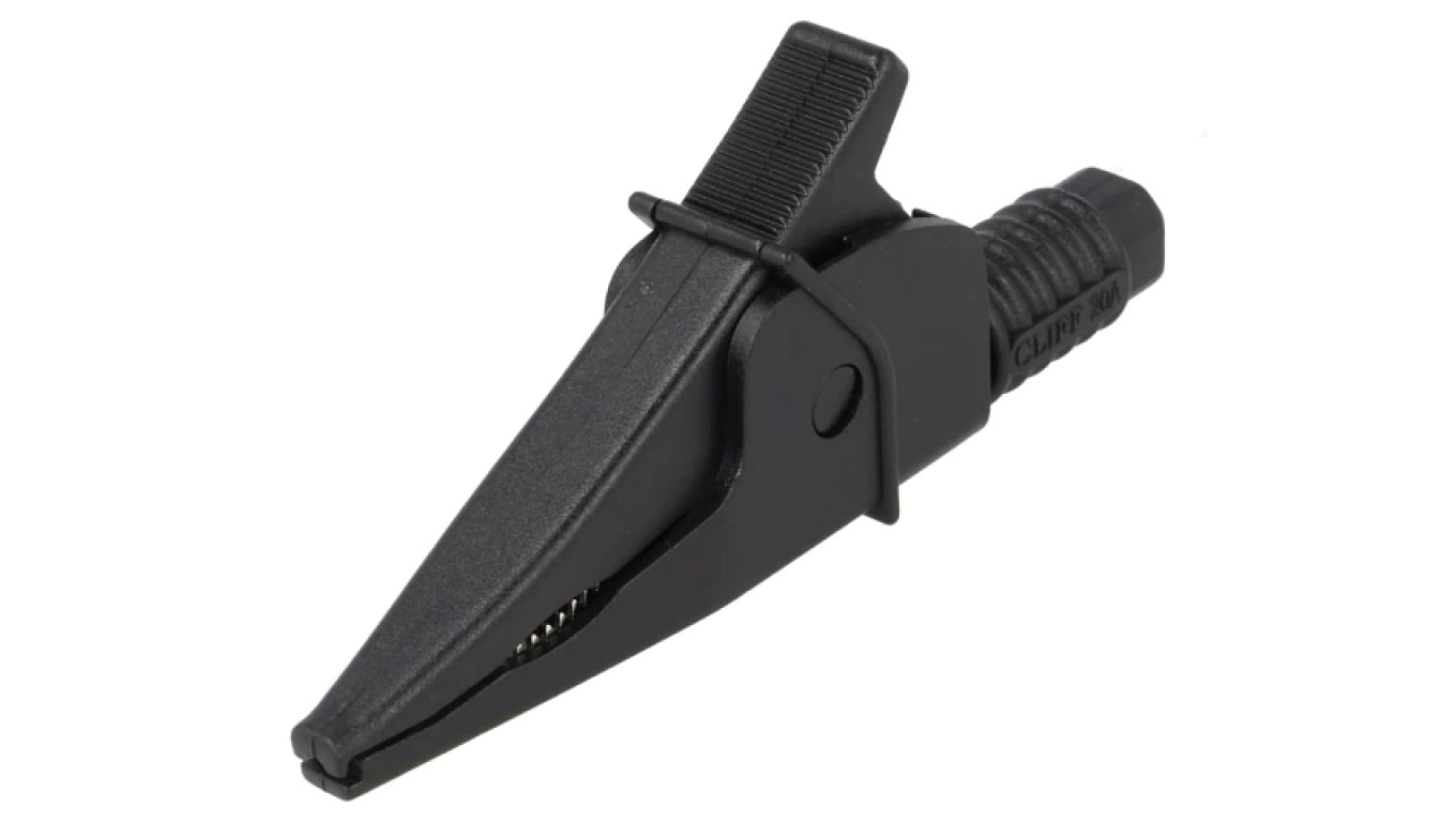 Zacisk krokodylkowy 20A czarny 1kV FCR79900B