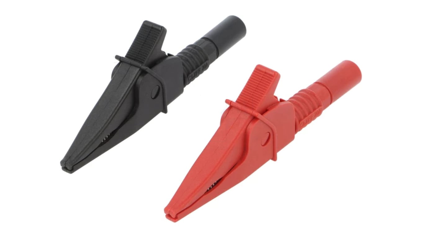 Zacisk krokodylkowy 20A czarny czerwony 1kV FCR79910RB