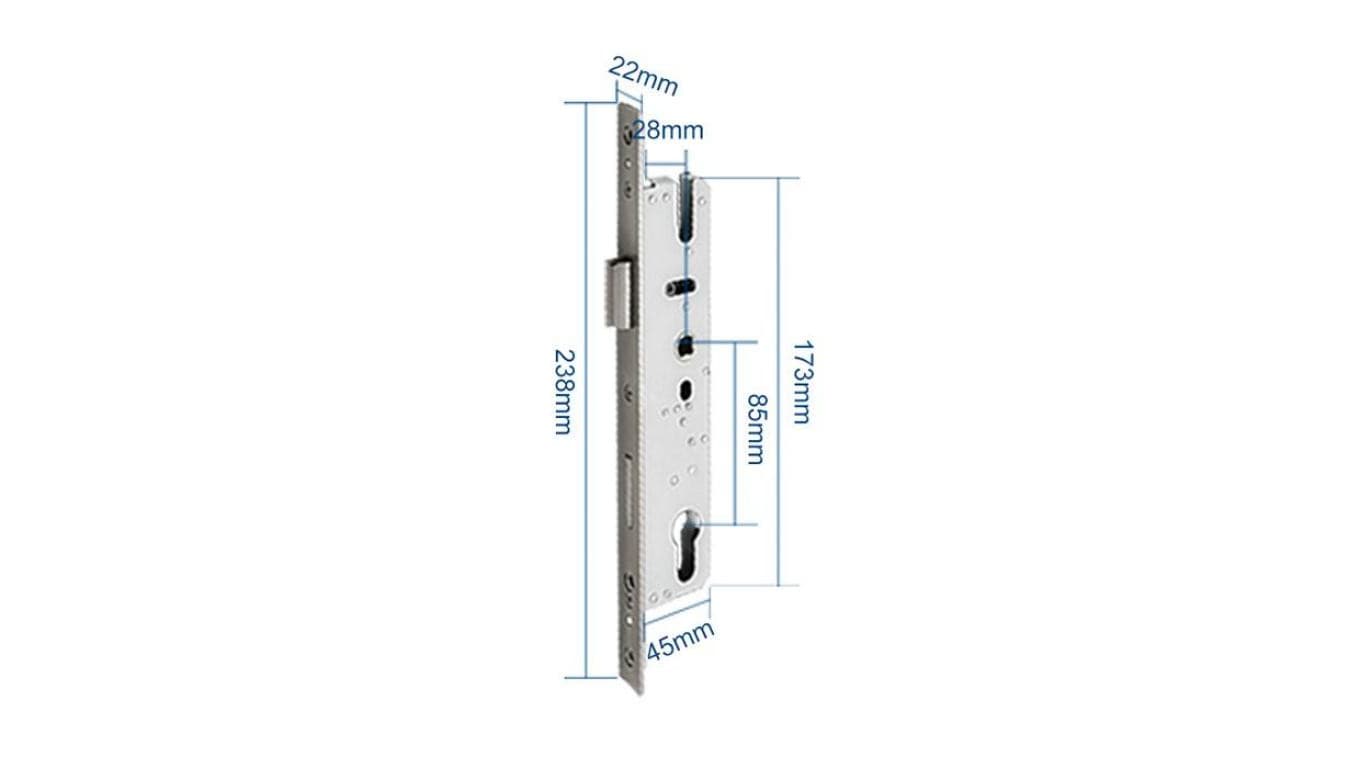 Zamek wpuszczany 2885 dla SmartLock RCF SLIM