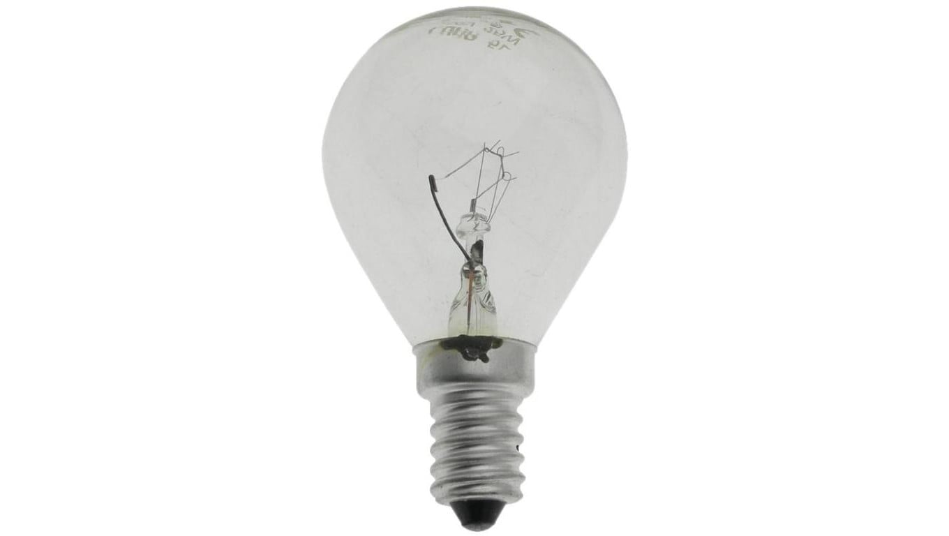 Żarówka wstrząsoodporna G45 kulka przeźroczysta 25W E14 230V