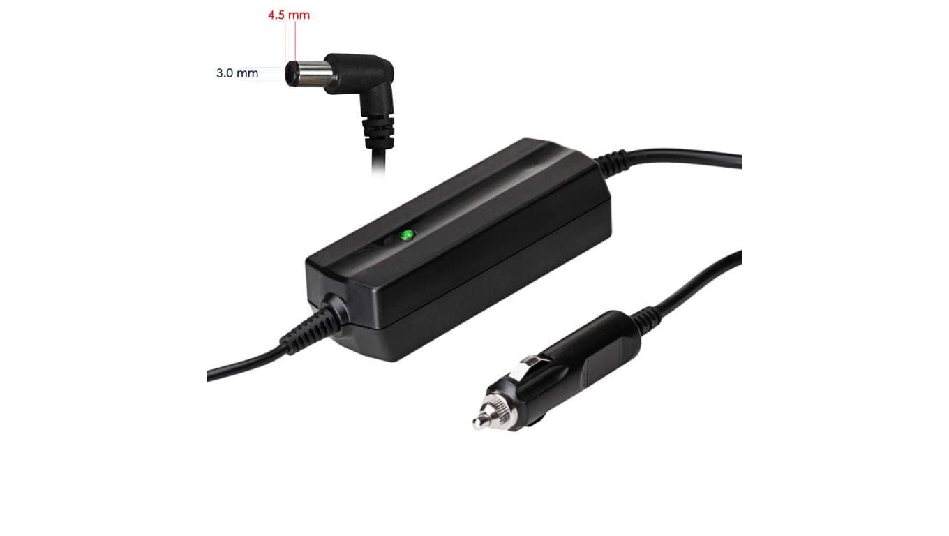 Zasilacz samochodowy do notebooka Akyga AK-ND-76 19.5V /2.31A 45W 4.5 x 3.0 mm + pin HP 1.2m