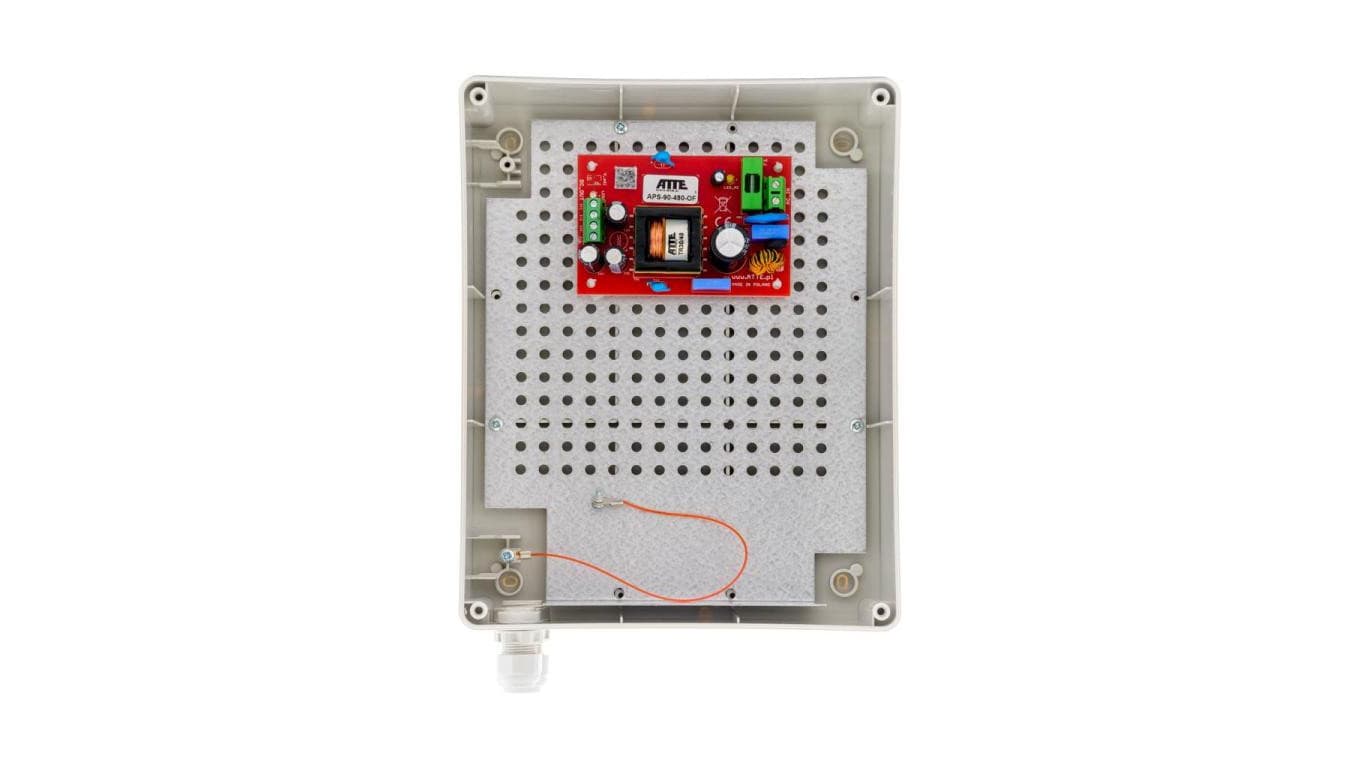 Zasilacz sieciowy SMPS, Vin 230VAC, Vout 48VDC, Iout 2A, Pout 96W, obudowa zewnętrzna ABOX-L1, typu APS-90-480-L1