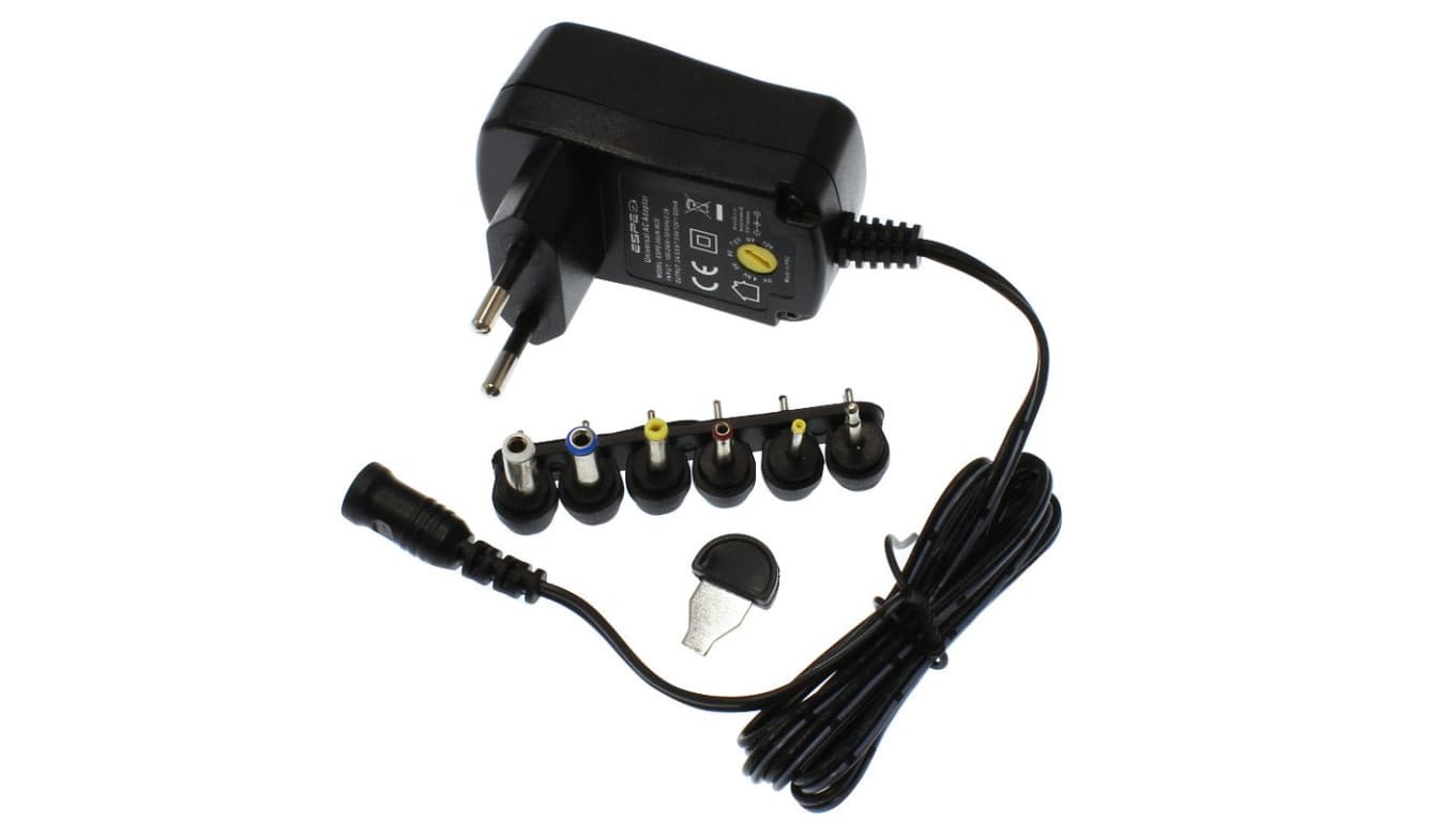 Zasilacz uniwersalny 3V 4.5V 5V 6V 7.5V 9V 12VDC 1500mA ESPE